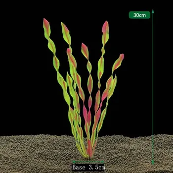 Dekorace do akvária Umělé akvarijní rostliny pro dekoraci | akvarijní dekorace | umělé rostliny - CA13 vínová červená