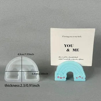 Forma na pečení Silikonová forma na držák karet | forma na beton, forma na pryskyřici - duha-006