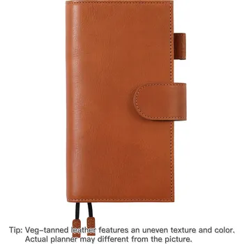 Diář Obal na diář z vege kůže | obal na diář, obal na zápisník - Karamel