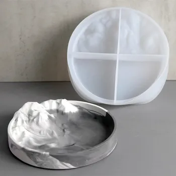 Silikonová forma na dekorativní tácek | forma na odlévání betonu nebo pryskyřice