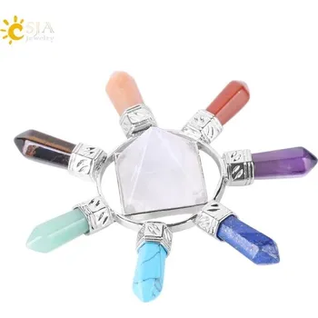 Minerální talisman pro meditaci a energii | přírodní kameny, meditační pyramida - Skalní krystal-4147