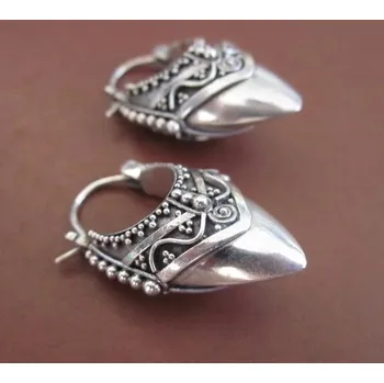 Náušnice Stylové visací náušnice s gravírováním | Dámské náušnice, trendy šperk