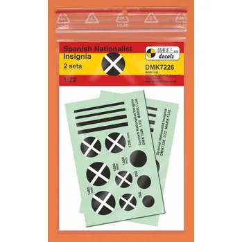 Plastikový model 1/72 Decals Spanish Nationalist Insignia (2 sets)