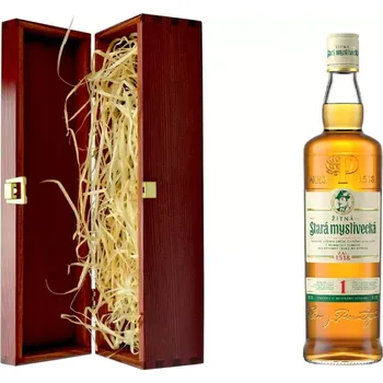Whisky Stará žitná myslivecká 38% 0,7l dřevěná kazeta