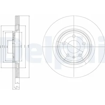 Brzdový kotouč Brzdový kotouč DELPHI BG4078