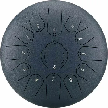Perkuse Hütermann Tongue drum - 12' (30cm), 13 tónů, C-dur - Tmavomodrý, s příslušenstvím.