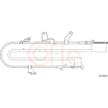 Auto-moto Lanovod parkovací brzdy COFLE 92.17.5132