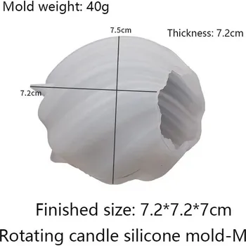Forma na odlévání Silikonová forma na svíčky | forma na vosk | domácí dekorace - M