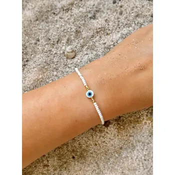 Náramek Ochranný náramek, modrý náramek | unisex náramek s ochranným okem - A5