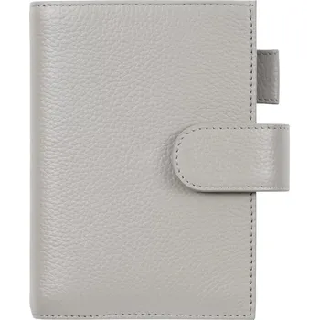 Zápisník Luxusní obal na zápisník | kožený organizér, obal na zápisník - Oblázková šedá