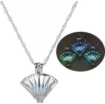 Náhrdelník Svítící náhrdelník s přívěskem | dámský náhrdelník, svítící želva - 10 , Modrý