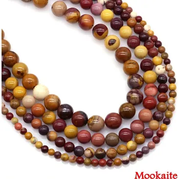 Korálek Minerální korálky na výrobu šperků | minerální korálky | přírodní kámen - Mookaite , 8 mm (45 až 46 ks)