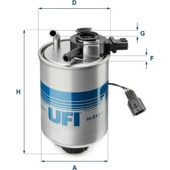 Autodíl Palivový filtr UFI 24.018.01