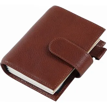 Zápisník Kožený cestovní zápisník s organizérem | kožený deník, cestovní notes - Kaštan