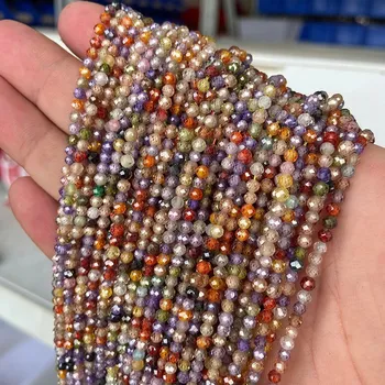 Náramek Minerální korálky | výroba šperků - 39 MIX Zirkon , 2 mm