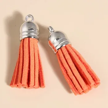 50 ks Kožené třásně na klíče | přívěsek na klíče | třásně na výrobu šperků - 24