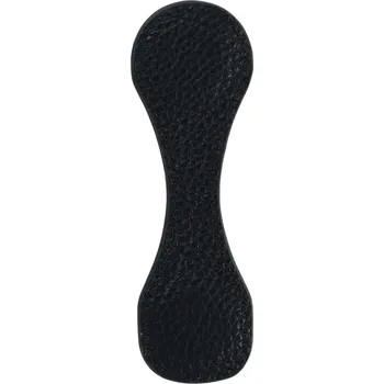 Doplněk ke knize Kožená magnetická záložka s pevnou sponou | magnetická záložka, kožený diář - Oblázková černá