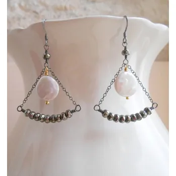 Náušnice Náušnice s minerály | extravagantní náušnice | luxusní šperky - A10