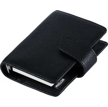 Diář Mini kožený cestovní diář | cestovní diář | mini zápisník - Oblázková černá