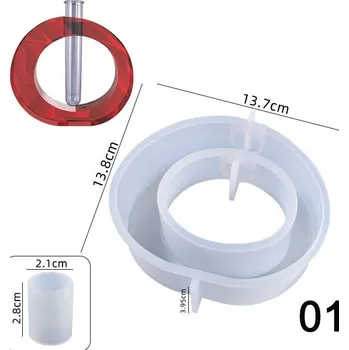 Silikonová forma výrobu dekorací a na květiny | forma na dekorace, diy forma - Kulatá pouze forma