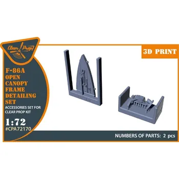 Plastikový model 1/72 F-86A open canopy frame detail set (CP)