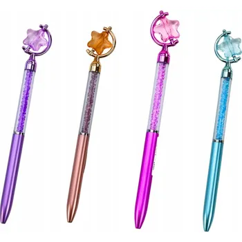 Propiska s hvězdičkou Malé Diamanty Modrá náplň 0.7 mm Mix