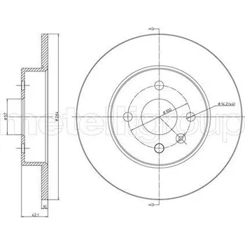Brzdový kotouč Brzdový kotouč METELLI 23-0799C