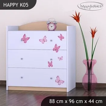 Dětský pokoj Dětská komoda VÍLA A MOTÝLCI - TYP 5