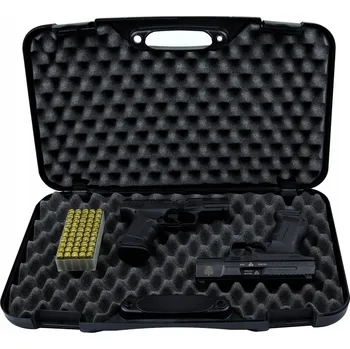 Sportovní střelba Walizka na zbraň Megaline, černá houbička 50x30x8,5 cm