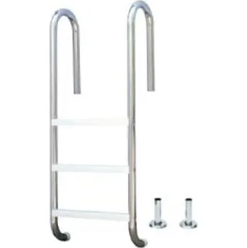 Bazénové schůdky PWS - Professional Water System Bazénové schůdky 4 stupně SLIM Into Concrete AISI 304