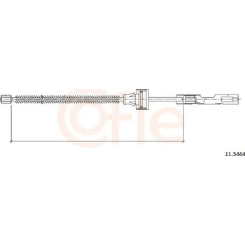 Lanko parkovací brzdy Lanovod parkovací brzdy COFLE 92.11.5464