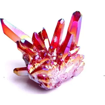 Přírodní kámen Minerální dekorace | přírodní surový krystal - červený , 100 g