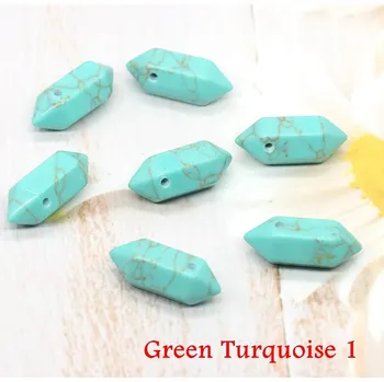 Přívěsek Přívěsek s přírodním kamenem | krystal přívěsek | přívěsek z přírodního kamene - Zelená tyrkysová 1 , 1 KS