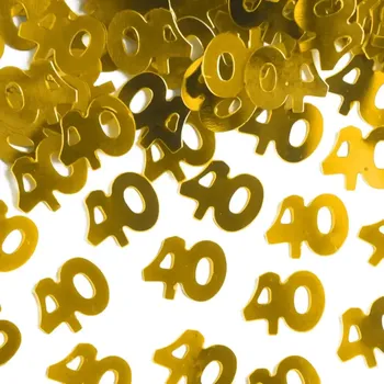 Konfeta Konfety zlaté 40. narozeniny