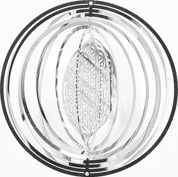 Zahradní dekorace Květ života - zahradní větrný lapač, lapač paprsků | zahradní dekorace, větrný lapač