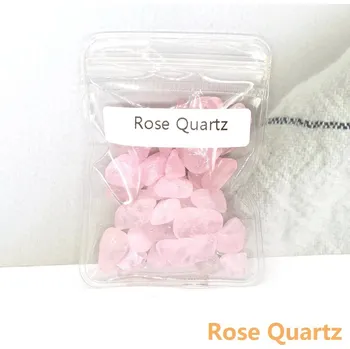 Dekorace do akvária Přírodní krystalové kameny pro dekorace, akvária, šperky | dekorace do akvária | přírodní kameny - Rose Quartz , 20 g se sáčkem