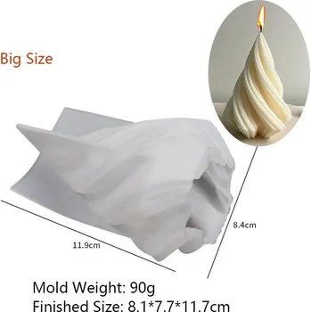 Forma na odlévání Silikonová forma na svíčky | forma na vosk | domácí dekorace - Velká velikost