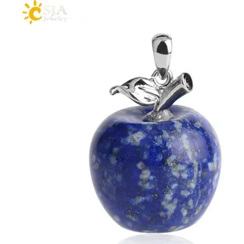 Přívěsek Přívěsek přírodní kámen s motivem jablka | přívěsek šperky - Lapis