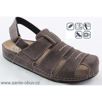 Dámská zdravotní obuv SANTÉ DS/415 BROWN vych.obuv vel.42-46, --- - 43