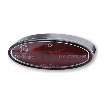 Osvětlení pro motocykl SHIN YO Power LED podsvícení MINI OVAL červené