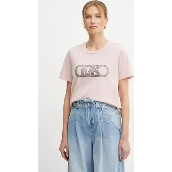 Pánské tričko Bavlněné tričko MICHAEL Michael Kors MS551SC491 růžová 39X, vel. S