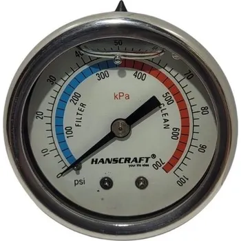 HANSCRAFT Manometr filtrace (glycerin)- 100 PSI - TOP