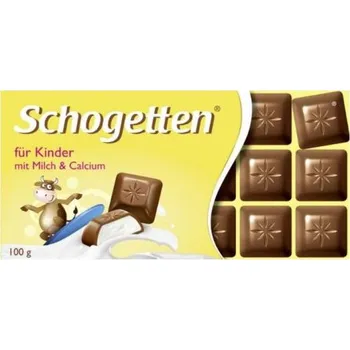 Čokoláda Schogetten čokoláda pro děti s mléčnou náplní a obsahem vápníku 100g