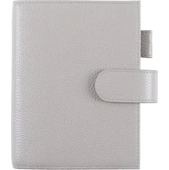 Diář Luxusní kožený obal na diář | kožený zápisník | luxusní diář - Oblázková šedá