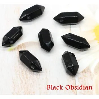 Přívěsek Přívěsek s přírodním kamenem | krystal přívěsek | přívěsek z přírodního kamene - Černý obsidián , 1 KS