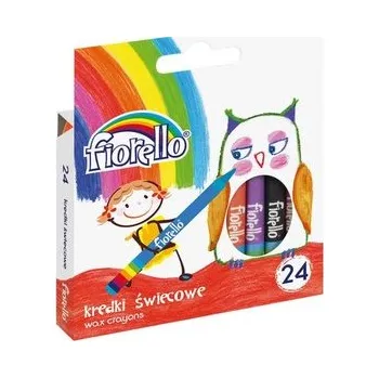 Kredki świecowe 24 kolory FIORELLO