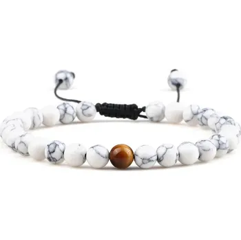 Náramek Náramek z minerálů | náramek pro páry | korálkový náramek - Oko bílého tygra