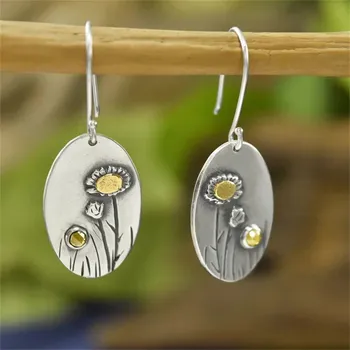 Náušnice Náušnice motiv květiny se zirkony | vintage náušnice, dámské náušnice, náušnice se zirkony