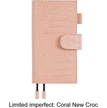 Diář Kožený obal na diář | luxusní obal, plánovací diář - Coral New Croc
