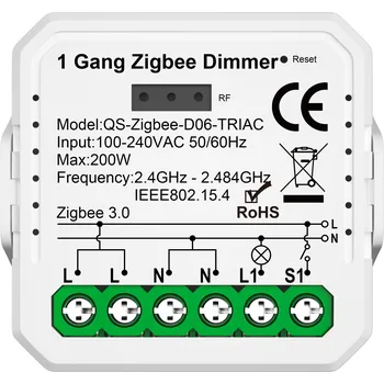 vypínač Zigbee Stmívač pro Ovládání Osvětlení s Regulací Jasnosti TUYA Smart